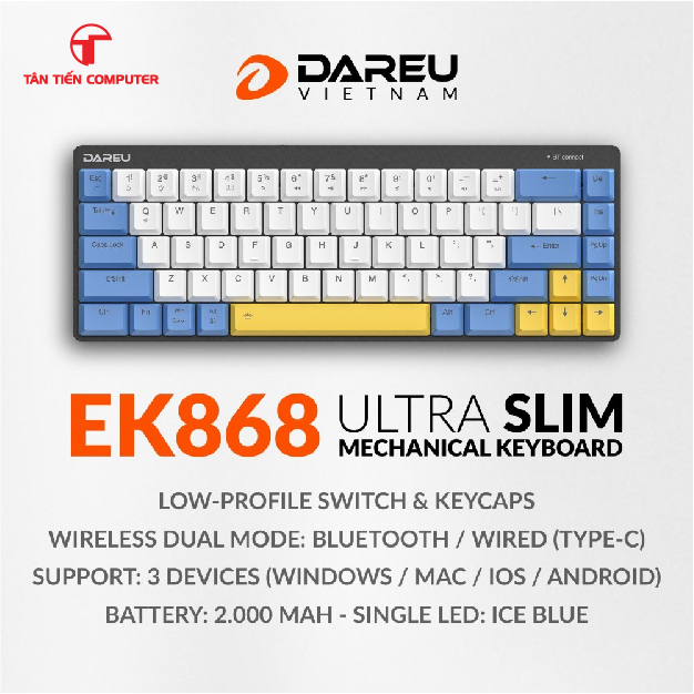 Phím cơ DAREU EK868 BLACK WIRELESS-01